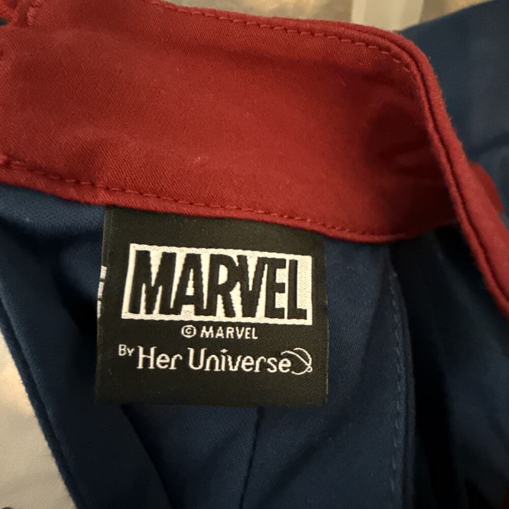 Disney Parks The Dress Shop Womens Captain Marvel Dress by Her Universe Size L - Picture 12 of 12